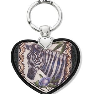 Brighton Zebra Key Fob